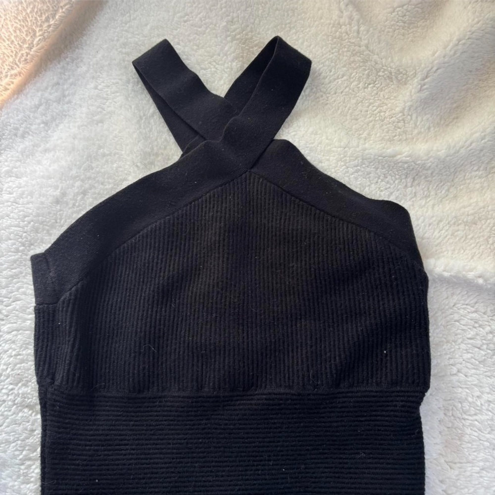 Abercrombie & Fitch black halter knit top